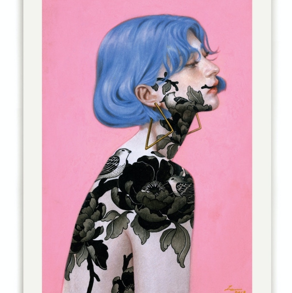 Tran Nguyen Print of "The Cerulean Girl"